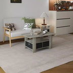 HOMLUX 31 Coffee Table Modern Living Room Furniture with Storage Bin Drawer & Open Shelf