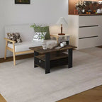 HOMLUX 31 Coffee Table Modern Living Room Furniture with Storage Bin Drawer & Open Shelf