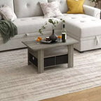 HOMLUX 31 Coffee Table Modern Living Room Furniture with Storage Bin Drawer & Open Shelf