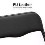 Ensemble 3 pièces table et chaises pliantes avec revêtement en PU – Idéal pour manger, lire et jouer