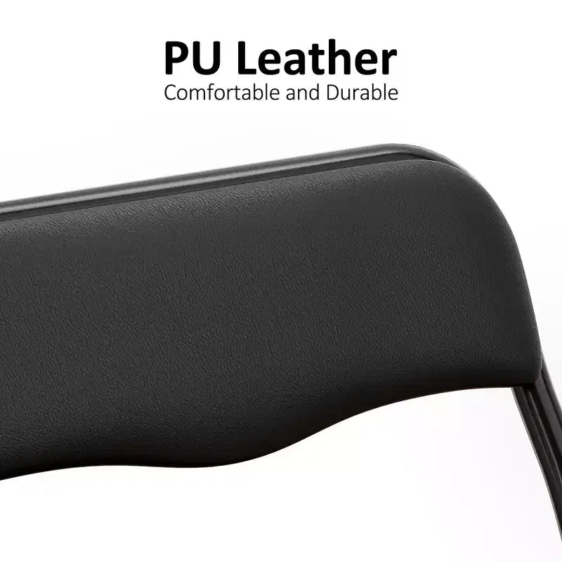 Ensemble 3 pièces table et chaises pliantes avec revêtement en PU – Idéal pour manger, lire et jouer