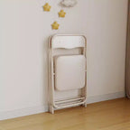 Ensemble 3 pièces table et chaises pliantes avec revêtement en PU – Idéal pour manger, lire et jouer