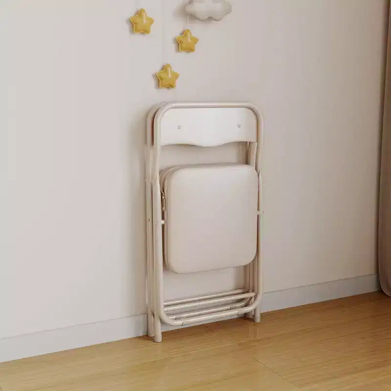 Ensemble 3 pièces table et chaises pliantes avec revêtement en PU – Idéal pour manger, lire et jouer
