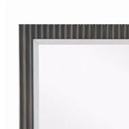 Royal Hampton Dresser Mirror, Espresso Brown Wood, Sleek Rectangular Frame 36x42