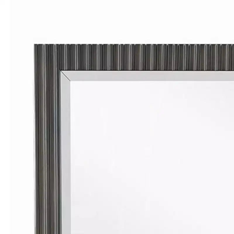 Royal Hampton Dresser Mirror, Espresso Brown Wood, Sleek Rectangular Frame 36x42