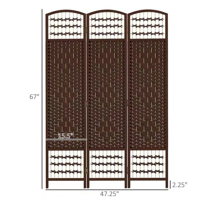 Paravent pliable à 3 panneaux, écran d'intimité portable, séparateur de pièce en fibre ondulée pour bureau à domicile