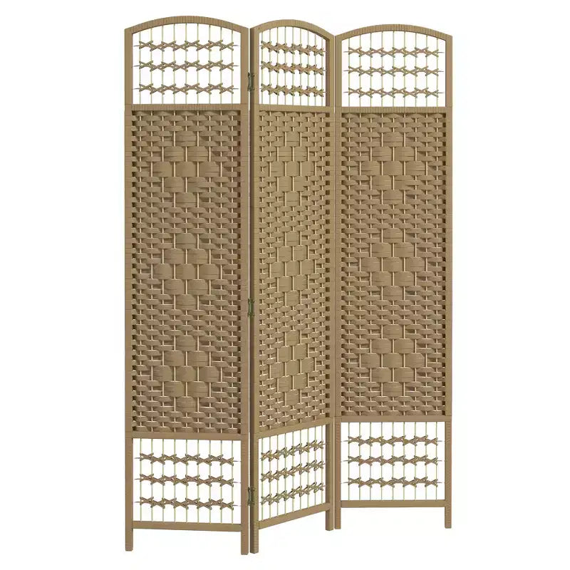 Paravent pliable à 3 panneaux, écran d'intimité portable, séparateur de pièce en fibre ondulée pour bureau à domicile