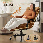Ergonomic Office Chair for Home Office, High Back Executive Desk Chair, Retractable Footrest & Wide Seat  Heavy-Duty Swivel Computer Chair