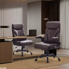 Ergonomic Office Chair for Home Office, High Back Executive Desk Chair, Retractable Footrest & Wide Seat  Heavy-Duty Swivel Computer Chair