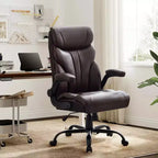 Ergonomic Office Chair for Home Office, High Back Executive Desk Chair, Retractable Footrest & Wide Seat  Heavy-Duty Swivel Computer Chair