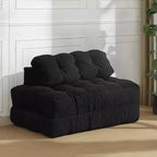 Canapé-lit pliant 3 en 1, chaise de couchage convertible avec oreiller, lit de chaise pliant portable, canapé de sol confortable avec dossier pour salon, beige