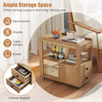Costway Lot de 2 tables d'appoint étroites modernes à 2 tiroirs avec étagères ouvertes