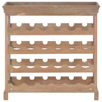 vidaXL Wine Rack Wine Bottle Holder with Top Tray Floor Wine Cabinet Organizer, Engineered Wood
