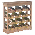 vidaXL Wine Rack Wine Bottle Holder with Top Tray Floor Wine Cabinet Organizer, Engineered Wood