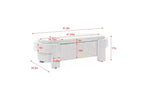 Linen Upholstered Storage Bench with Large Hidden Compartment, Comfortable Foam Cushion Seat for Bedroom, Living Room
