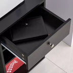 Mobile Printer Stand, Rolling File Cabinet Cart with Wheels, Adjustable Shelf, Drawer and CPU Stand