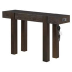 47 Console Table with Storage Drawers, Wood Veneer Behind the Couch Table, Narrow Entryway Table for Living Room or Home Office-Panipeachy