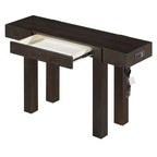 47 Console Table with Storage Drawers, Wood Veneer Behind the Couch Table, Narrow Entryway Table for Living Room or Home Office-Panipeachy