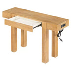 47 Console Table with Storage Drawers, Wood Veneer Behind the Couch Table, Narrow Entryway Table for Living Room or Home Office-Panipeachy