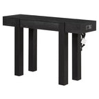 47 Console Table with Storage Drawers, Wood Veneer Behind the Couch Table, Narrow Entryway Table for Living Room or Home Office-Panipeachy