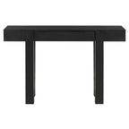 47 Console Table with Storage Drawers, Wood Veneer Behind the Couch Table, Narrow Entryway Table for Living Room or Home Office-Panipeachy