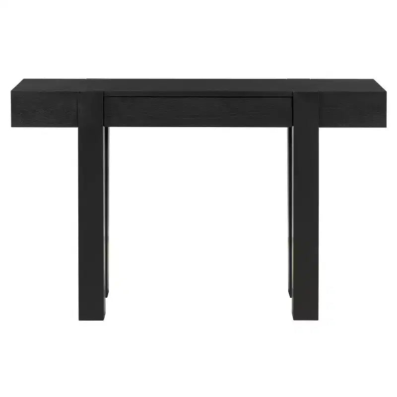 47 Console Table with Storage Drawers, Wood Veneer Behind the Couch Table, Narrow Entryway Table for Living Room or Home Office-Panipeachy