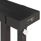 47 Console Table with Storage Drawers, Wood Veneer Behind the Couch Table, Narrow Entryway Table for Living Room or Home Office-Panipeachy