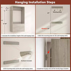 Besiost Freestanding Closet System with 8 Hannging Rods and Drawers, Hanging Closet Organizer with 10 Shelves