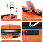 24 inch Expandable Hard Shell Carry On Luggage with Spinner Wheels, Hardside Carry On Suitcase with Tsa Lock, Lightweight Hardshell Suitcase