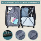 24 inch Expandable Hard Shell Carry On Luggage with Spinner Wheels, Hardside Carry On Suitcase with Tsa Lock, Lightweight Hardshell Suitcase