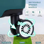 24 inch Expandable Hard Shell Carry On Luggage with Spinner Wheels, Hardside Carry On Suitcase with Tsa Lock, Lightweight Hardshell Suitcase