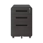 Classeur mobile VIYET 23H avec serrure - Entièrement en acier, entièrement assemblé, conception anti-basculement et roulettes verrouillables, pour documents A4/Letter, pour la maison/le bureau (Noir)