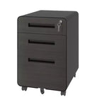 Classeur mobile VIYET 23H avec serrure - Entièrement en acier, entièrement assemblé, conception anti-basculement et roulettes verrouillables, pour documents A4/Letter, pour la maison/le bureau (Noir)