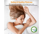 Matelas en mousse à mémoire de forme au gel 14 po grand lit, fermeté moyenne, certifié CertiPUR-US