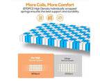 Matelas en mousse à mémoire de forme au gel 14 po grand lit, fermeté moyenne, certifié CertiPUR-US