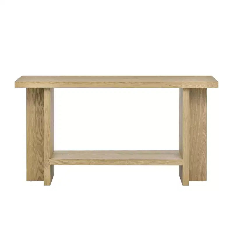 Tables console pour entrée, Grande table de canapé derrière le canapé Tables console en bois avec pieds en T pour salon, vestibule