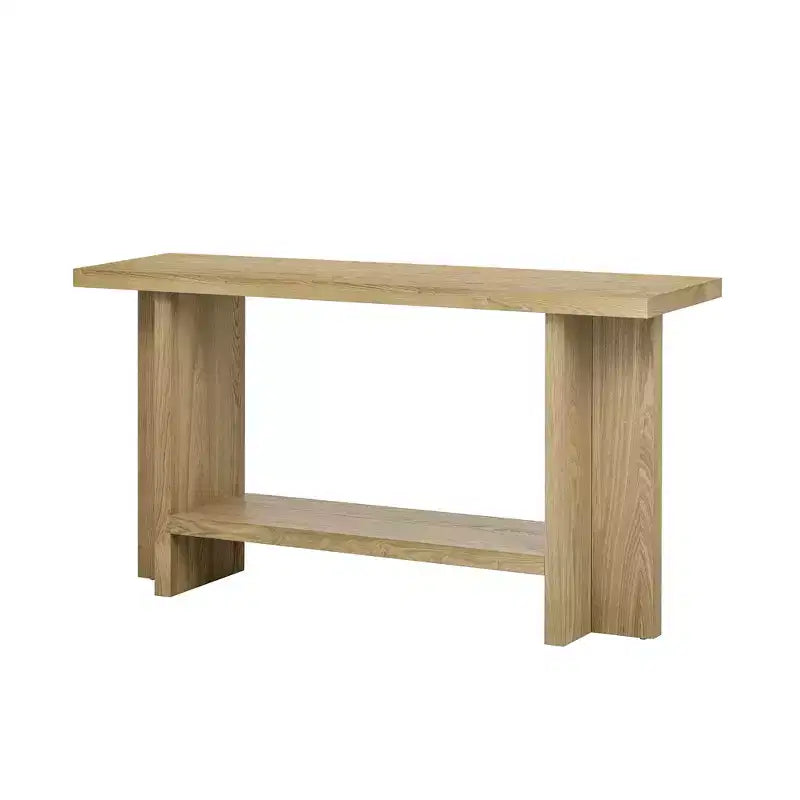 Tables console pour entrée, Grande table de canapé derrière le canapé Tables console en bois avec pieds en T pour salon, vestibule