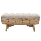 vidaXL Banc de rangement 40,6 cm en bois de sapin massif