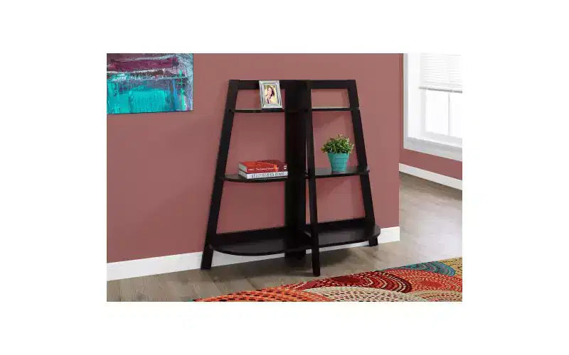 TUYOHW Étagère échelle moderne à 3 niveaux, étagère ouverte, étagères en bois, bibliothèques pour petits espaces, salon, chambre, bureau