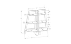 TUYOHW Étagère échelle moderne à 3 niveaux, étagère ouverte, étagères en bois, bibliothèques pour petits espaces, salon, chambre, bureau