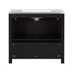 72 Bathroom Vanity Set with Double Vanities, Bathroom Vanity Sink Combo with Soft-Close Doors & Adjustable Shelf, Espresso