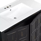72 Bathroom Vanity Set with Double Vanities, Bathroom Vanity Sink Combo with Soft-Close Doors & Adjustable Shelf, Espresso