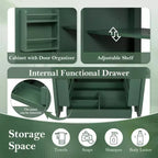 Meuble-lavabo de salle de bain 30 po, armoire de rangement de salle de bain avec tiroir et étagère de porte, meuble-lavabo simple