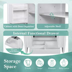 Meuble-lavabo de salle de bain 30 po, armoire de rangement de salle de bain avec tiroir et étagère de porte, meuble-lavabo simple