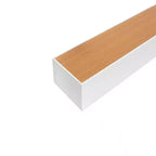 23.6 Étagère flottante invisible en bois érable et blanc avec support mural invisible, parfaite pour la décoration de salle de bain/chambre/cuisine ou comme présentoir à livres/plantes, installation facile.