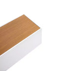 23.6 Étagère flottante invisible en bois érable et blanc avec support mural invisible, parfaite pour la décoration de salle de bain/chambre/cuisine ou comme présentoir à livres/plantes, installation facile.