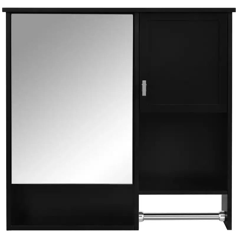CASAINC 29'' x 28'' Wall Mounted Bathroom Medicine Cabinet with Mirror & Towel Bar