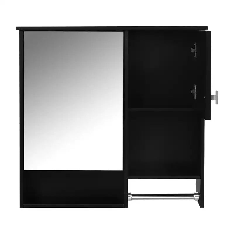 CASAINC 29'' x 28'' Wall Mounted Bathroom Medicine Cabinet with Mirror & Towel Bar