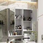 CASAINC 29'' x 28'' Wall Mounted Bathroom Medicine Cabinet with Mirror & Towel Bar