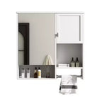 CASAINC 29'' x 28'' Wall Mounted Bathroom Medicine Cabinet with Mirror & Towel Bar